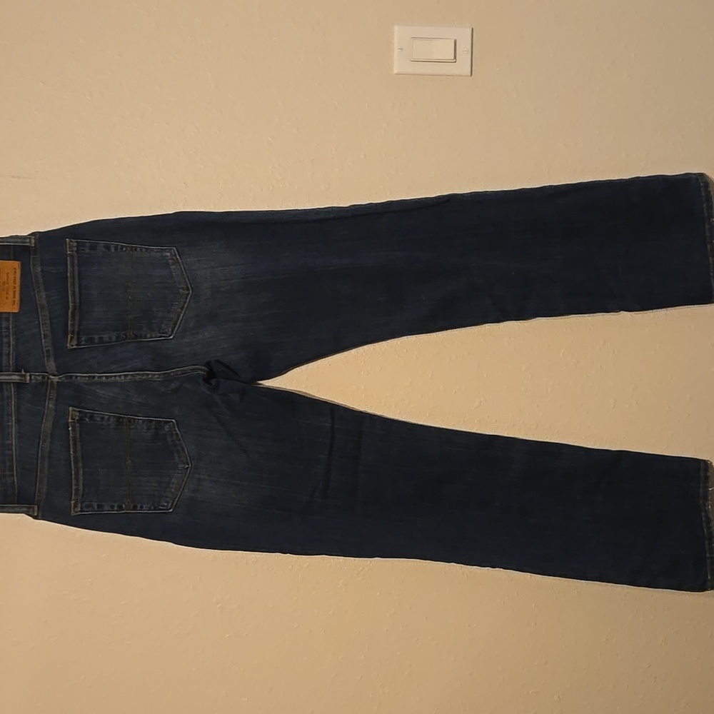 Mens Lucky Brand Dark Blue Straight Leg Jeans - Picture 4 of 6